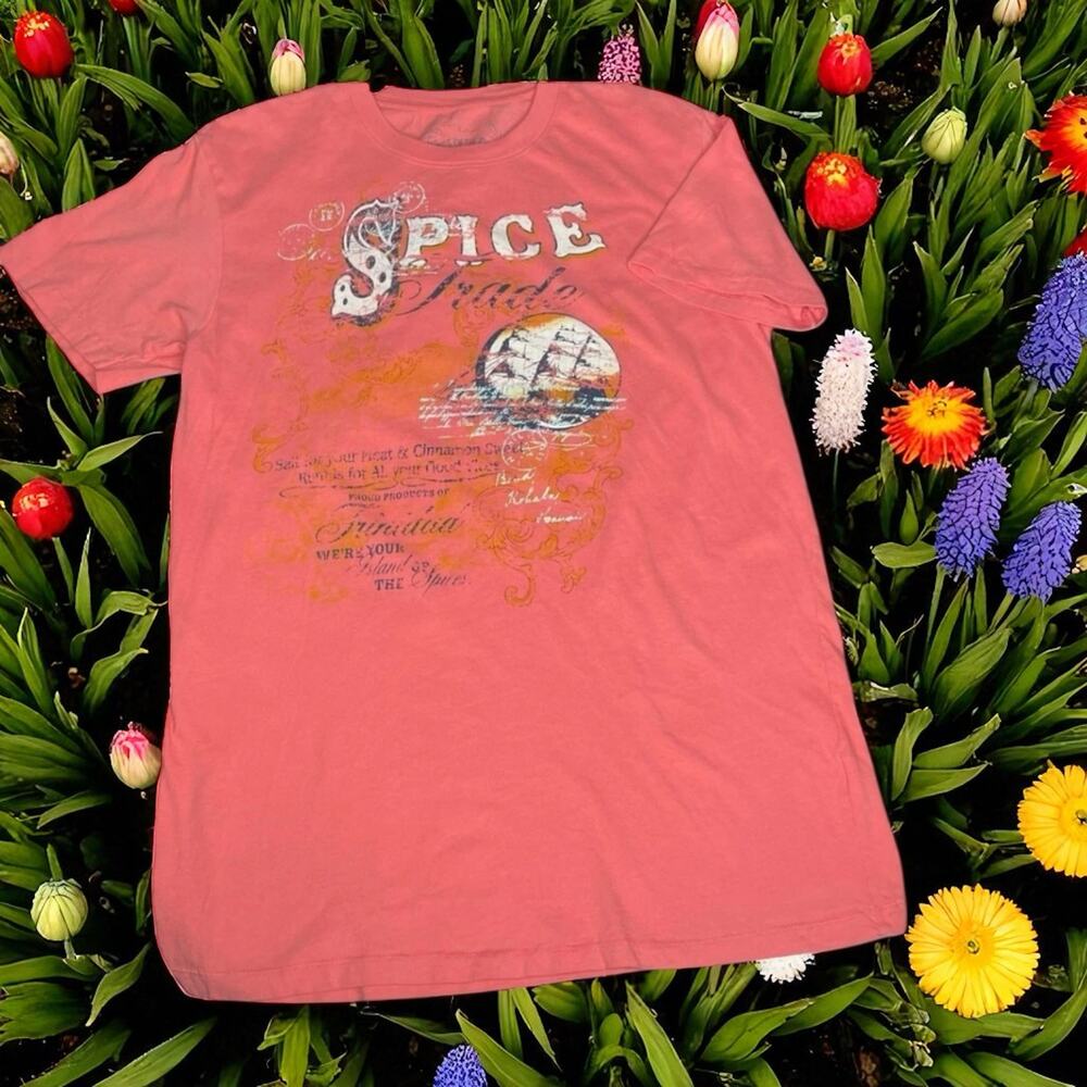 Far Side of World Tour Shirt M Margaritaville Jimmy Buffett Spice Parrot Head